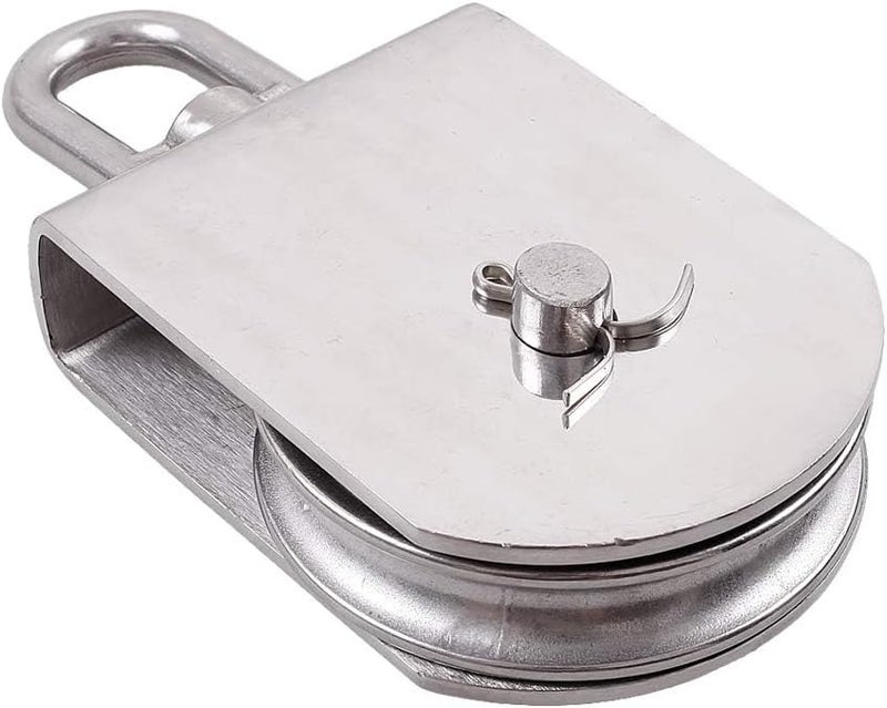 Rocaris M100 Heavy Duty Stainless Steel Single Pulley Block - 3300 lbs Capacity - Image 4