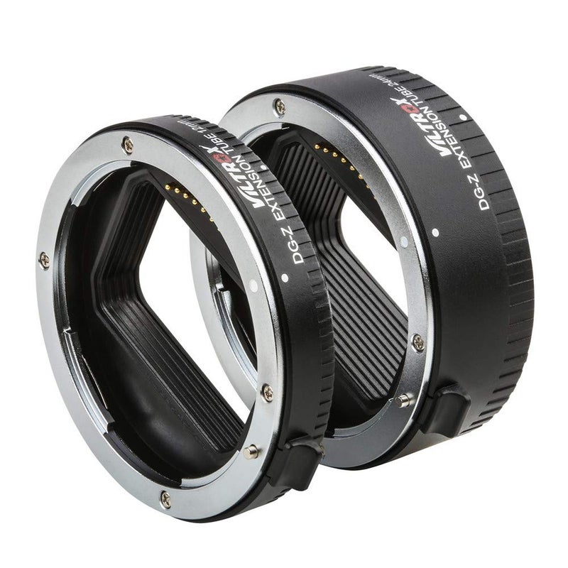 VILTROX DG-Z Auto Focus AF Macro Extension Tube Ring Set 12mm,24mm for Nikon Z-Mount Mirrorless Camera Zfc Z5 Z50 Z6 Z6II Z7 Z7II for Macro Photography - Image 1