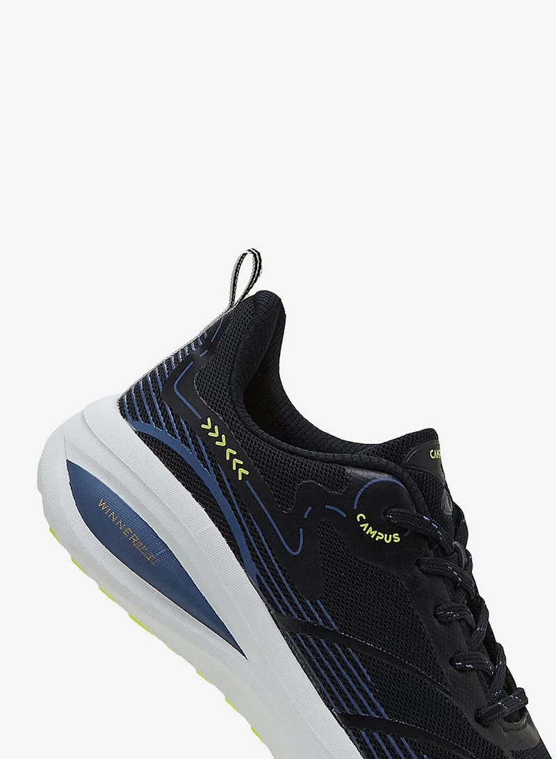 Campus GLITCH Men Glitch Memory Foam Lace-Up Running Shoes-Navy for Men | Best Price UAE