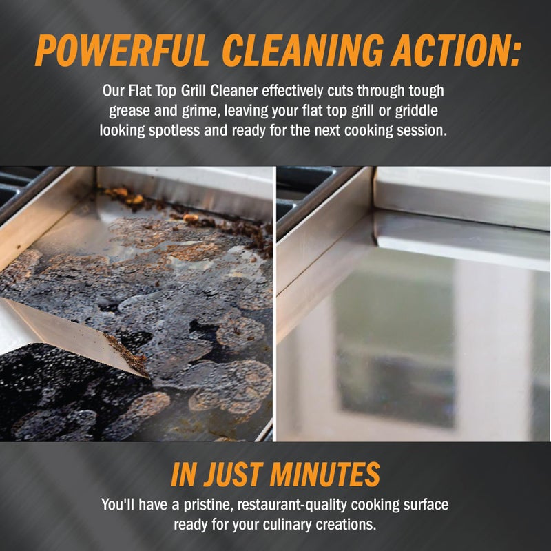 Active Element Flat Top Grill Cleaner - Griddle Cleaner - 32 floz bottle - Removes Burnt On Organics - Food Safe Ingredients - Non-Caustic Formula - Blackstone Cleaner - Image 4