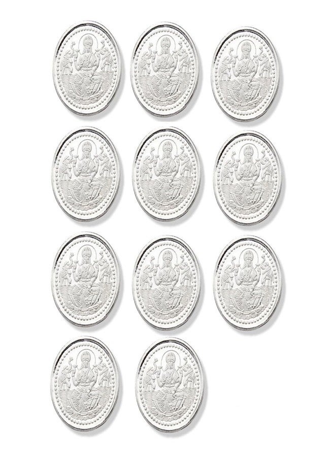 LBV Lakshmi Ji 999 Purity Silver coins | 1,5,10 gm BIS Hallmark | With Gangajal in Gift Box for Pooja, Festivals, wedding, marriage gift, Corporate, Birthday Gift Items (1 gm X 11 Lakshmi coin)