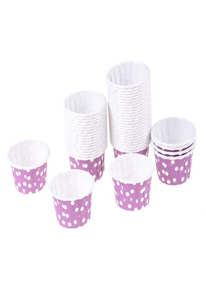 APSAMBR Random Color 50 pcs Decorating Tools Cupcake Colorful Paper Dot Decorate Grease-Proof Liner Baking Muffin Box Case Party Cake Mold Wrapper - Image 1