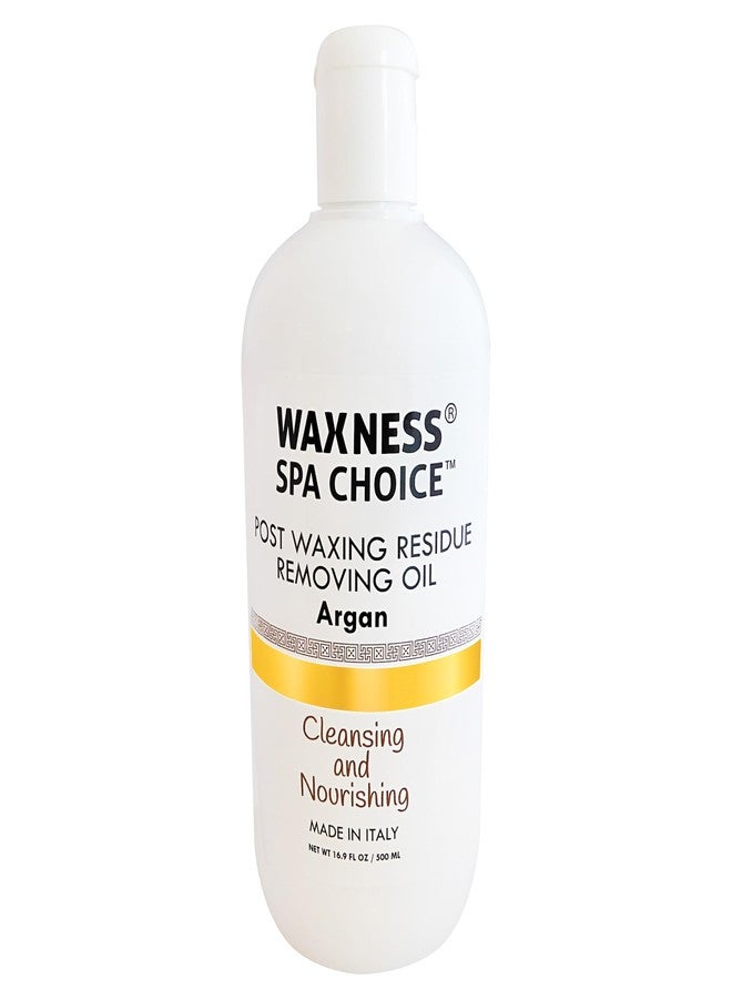 Waxness Spa Choice Post Waxing Residue Removing Oil Argan 16.9 fl oz / 500 ml - Image 1