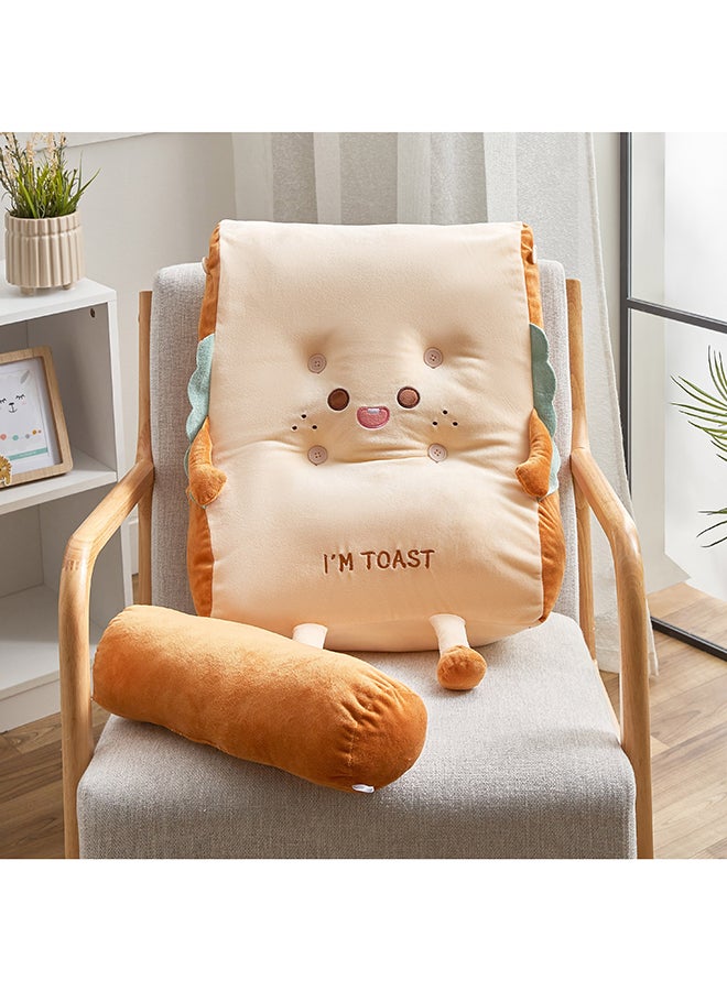 Home Box وسادة على شكل رغيف خبز 43 × 45 × 30 سم - Image 3