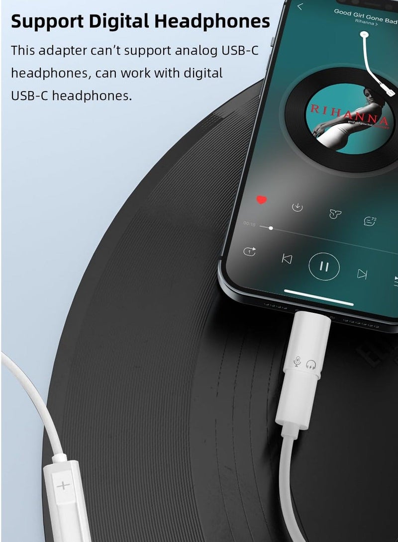 2 Pack Lightning to USB C Adapter, USB C/USB 3.0 Female to Lightning Male OTG Adapter for iPhone/iPad, Support Connect Card Reader, U Disk, USB Flash Drive, Keyboard, Mouse and More