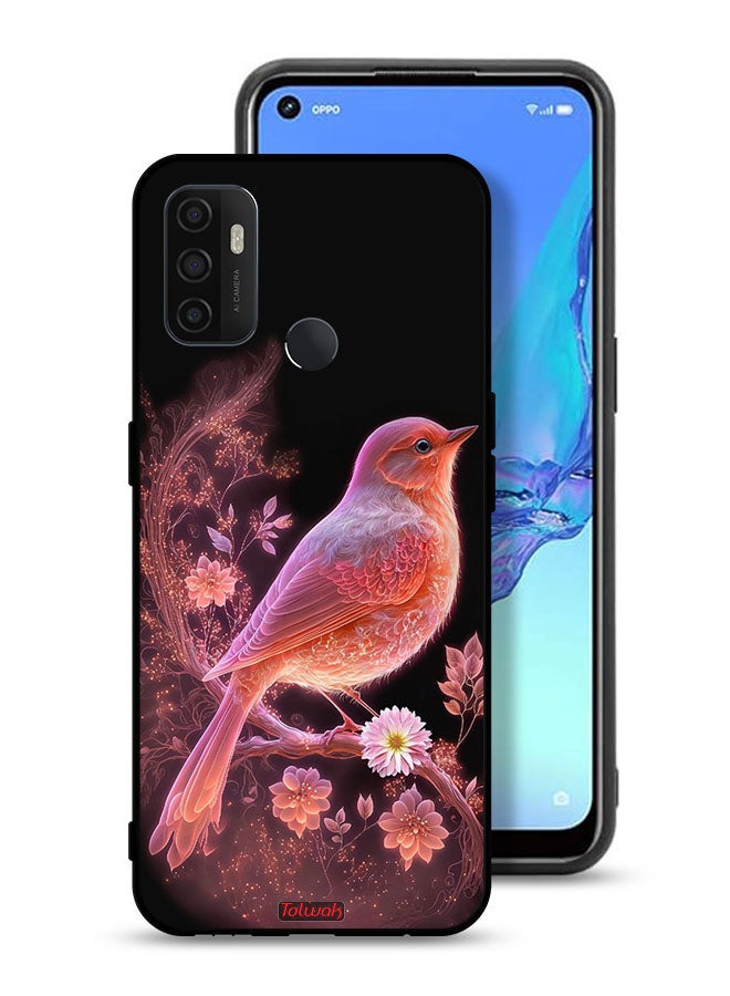 Tolwak Oppo A53s Protective Case Cover Cute Bird Art - Image 1