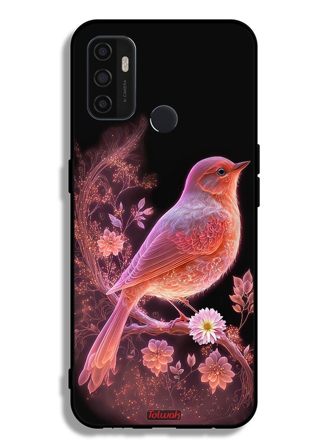 Tolwak Oppo A53s Protective Case Cover Cute Bird Art - Image 2