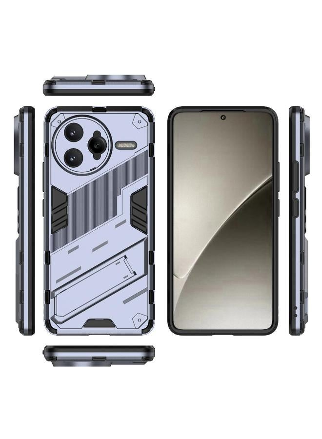 اس-توب جراب لهاتف Redmi K80 Pro / Poco F7 Ultra Punk Armor 2 في 1 PC + جراب هاتف TPU مع حامل - Image 3