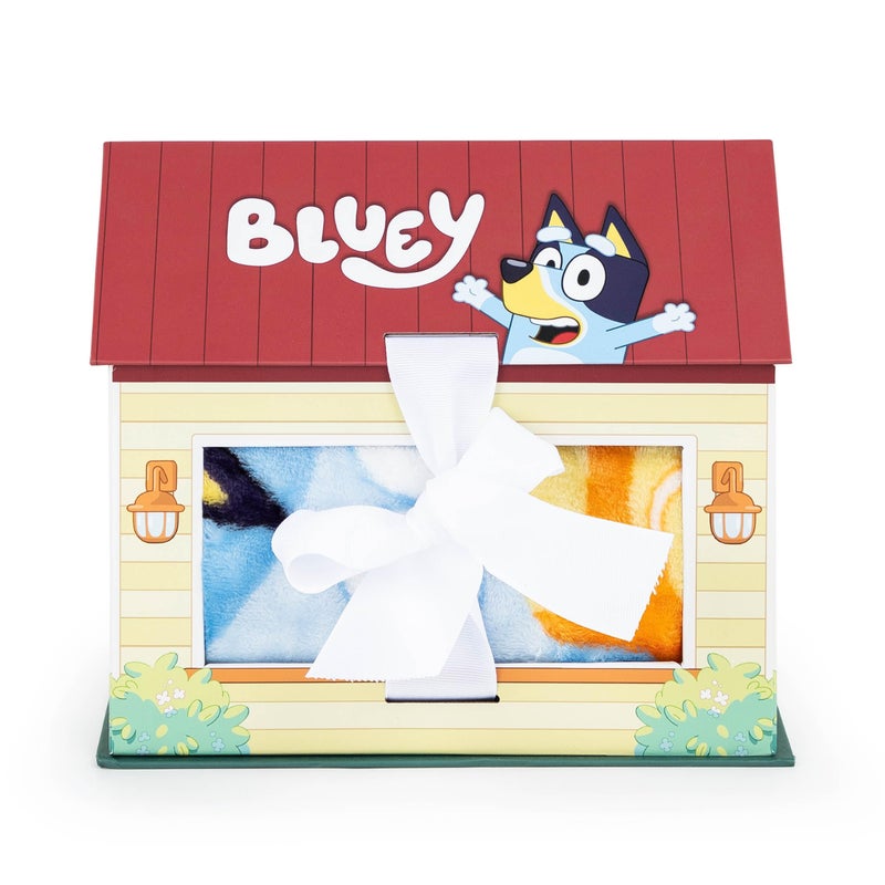 Jay Franco Jay Franco Bluey & Bingo Throw Blanket with Playhouse Gift Box - Plush Throw Measures 46 x 60 Inches - Kids Super Soft Special Edition Fleece Bedding  - Image 3