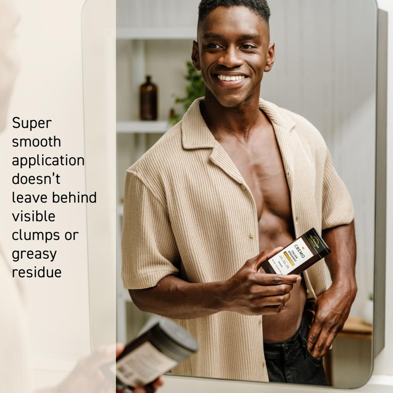 Cremo Italian Bergamot Aluminum Free Deodorant for Men, 48-hour Long Lasting Odor Protection, 2.65oz - Image 2