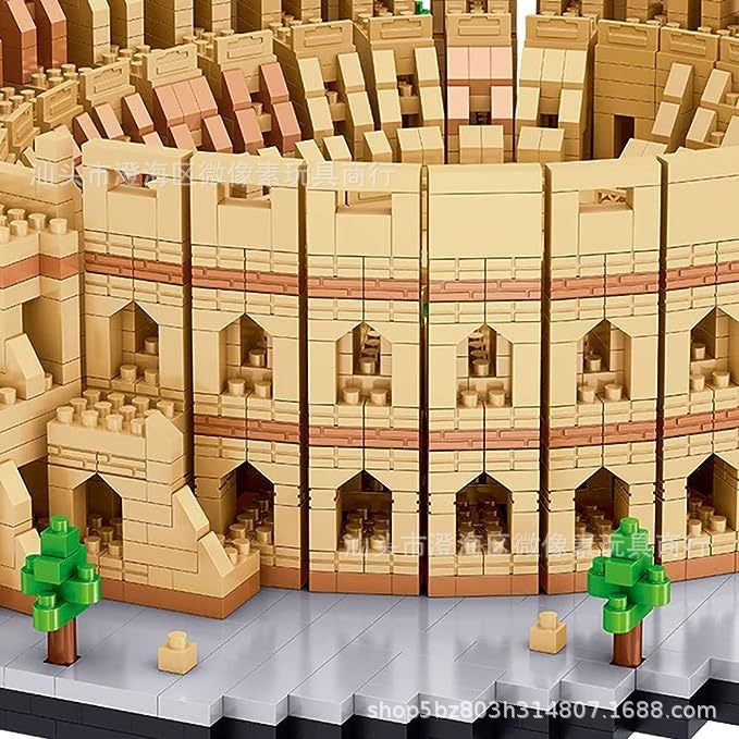World Famous Landmark Building Micro Diamond Particle Assembled Building Blocks Suit Colosseum Building Blocks Ornaments 8191 - Image 4