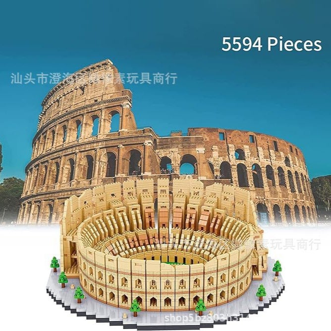 World Famous Landmark Building Micro Diamond Particle Assembled Building Blocks Suit Colosseum Building Blocks Ornaments 8191 - Image 2