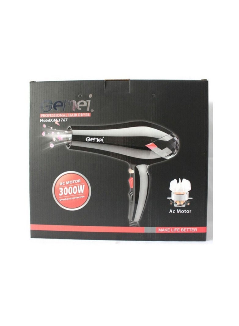 Gemei Professional Heavy Duty Hair Dryer 3000W - Image 4