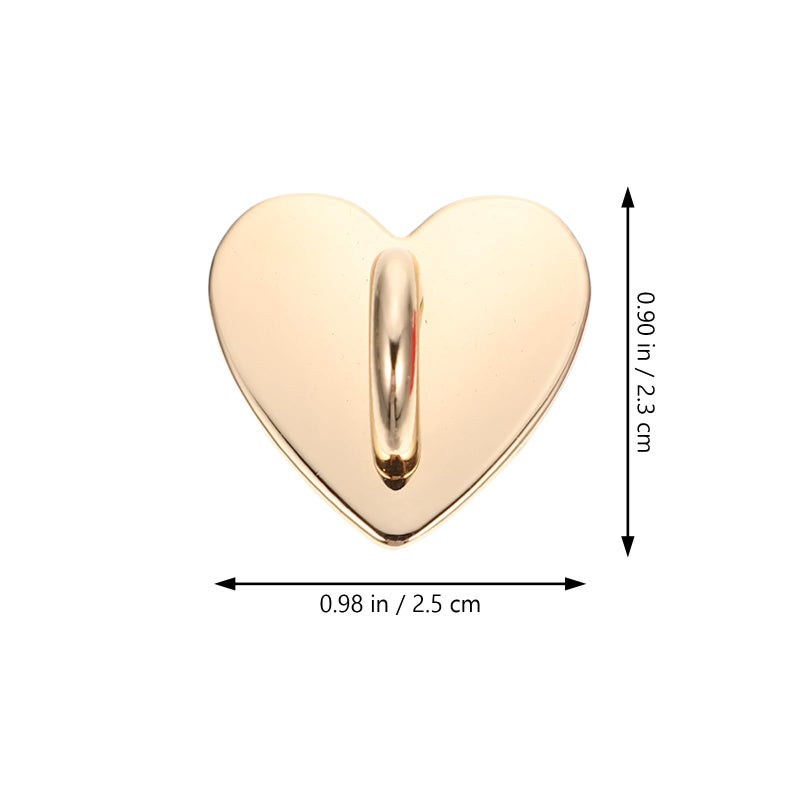5Pcs Yellow Peach Heart Shaped Metal Phone Ring Holder Grip Stand For Mobile - Image 3