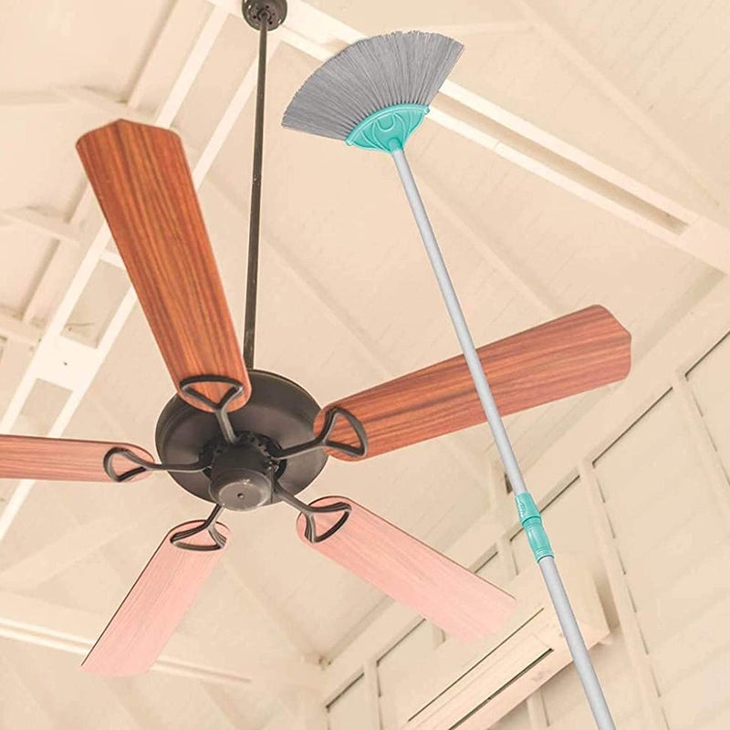 BIG CART Cobweb Cleaning Broom ExtendableBroom with Long Stainless Steel Rod Cobweb Cleaner Stick Ceiling Brush with Long Handle Use in Fan Ceiling and Roof Cleaning Multicolor 5ft Pack of 1 - Image 5