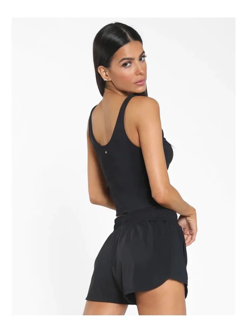 Koral Koral Korra Blackout Crop Top,  A583E32-M-Blk