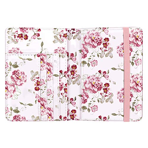 Coco Rossi Passport Holder Cover Travel RFID Blocking Passport Cover Cute Slim Passport Wallet with Elastic Band for Women - Image 4