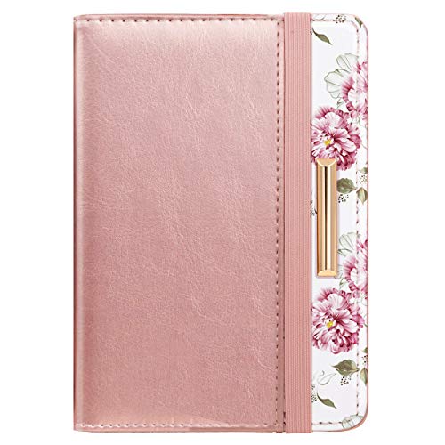 Coco Rossi Passport Holder Cover Travel RFID Blocking Passport Cover Cute Slim Passport Wallet with Elastic Band for Women - Image 1