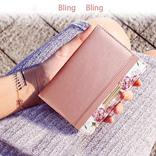 Coco Rossi Passport Holder Cover Travel RFID Blocking Passport Cover Cute Slim Passport Wallet with Elastic Band for Women - Image 5