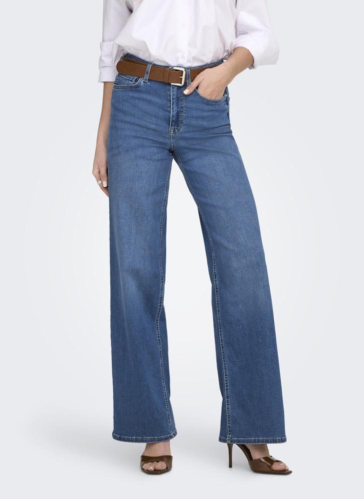 ONLY Casual High Waisted Wide Leg Jeans - Image 1