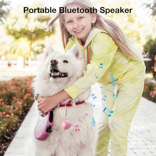 MOMOHO Small Bluetooth Speaker,Mini Tiny Wireless with Remote Shutter, TWS Pairing, Built-in Mic, Portable Bluetooth Speaker for Outdoor and Indoor (Barbie Pink) - Image 2