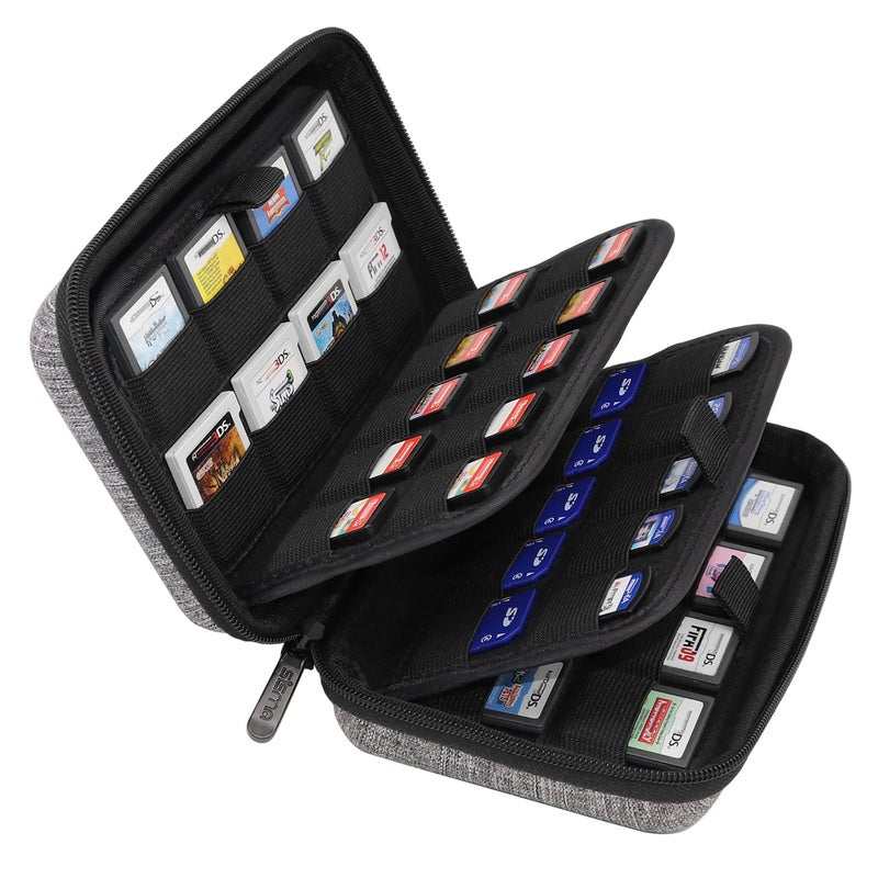 sisma DS 3DS Switch Game Case Compatible with Nintendo Cartridges Fits 40 Switch & 32 DS Games, Game Card Holders Storage Case - Image 1