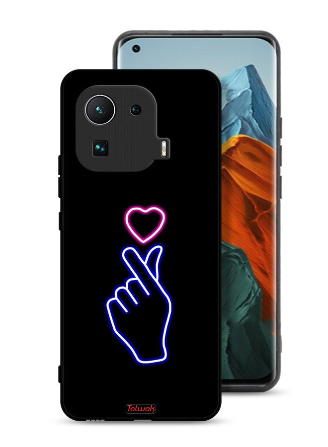 Tolwak Xiaomi Mi 11 Pro Protective Case Cover Snap Heart Art - Image 1