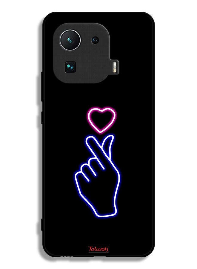 Tolwak Xiaomi Mi 11 Pro Protective Case Cover Snap Heart Art - Image 2