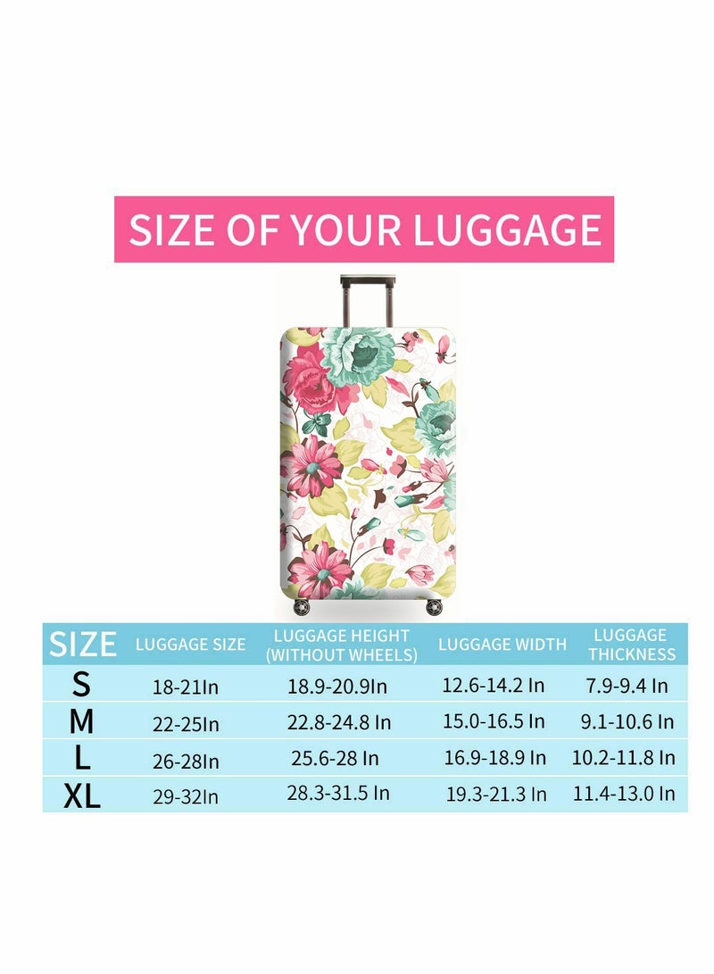 غطاء حقائب سفر مقاوم للماء من سباندكس - واقي سفر قابل للغسل لحقائب السفر من 18-32 بوصة، ملحق سفر مرن ودائم - Image 4