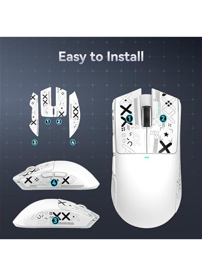Mouse Grip Tape, Attack Shark Gaming Mouse Anti-Slip Grip Tape, Cpatible with X11 Superlight Wireless pc Mouse,Sweat Resistant，Fine Feel, Cut to Fit - Image 5