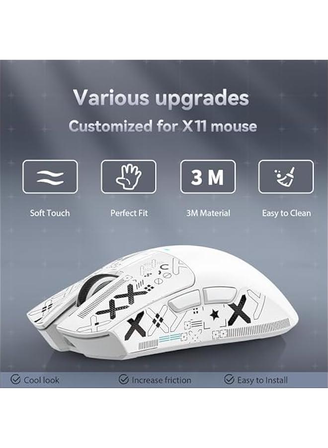 Mouse Grip Tape, Attack Shark Gaming Mouse Anti-Slip Grip Tape, Cpatible with X11 Superlight Wireless pc Mouse,Sweat Resistant，Fine Feel, Cut to Fit - Image 3