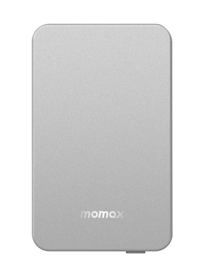 Momax Q.Mag Magnetic Wireless Battery Pack 10000mAh - Silver - Image 2