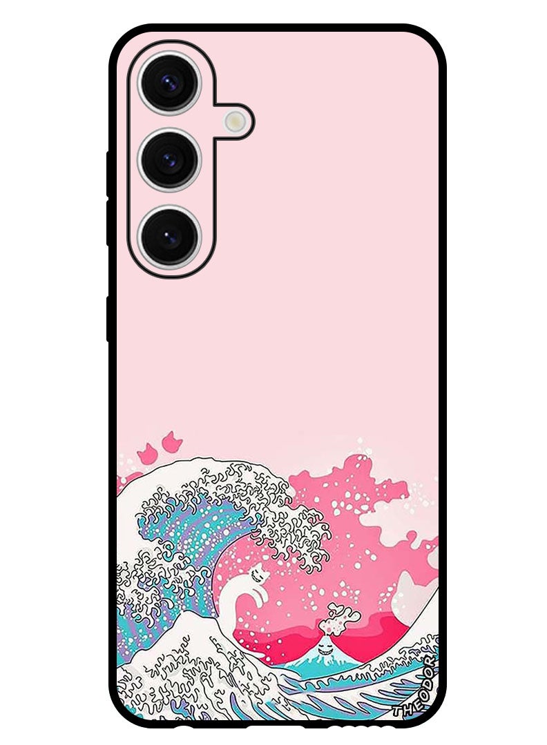 Theodor Protective Case Anti Scratch Shock Proof Bumper Cover For Samsung Galaxy S24 Plus Waves - Image 1