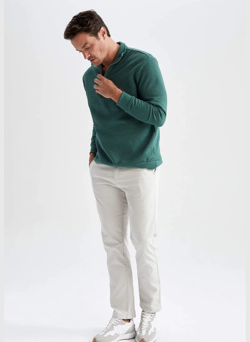 DeFacto Man Comfort Fit Knitted Sweat Shirt