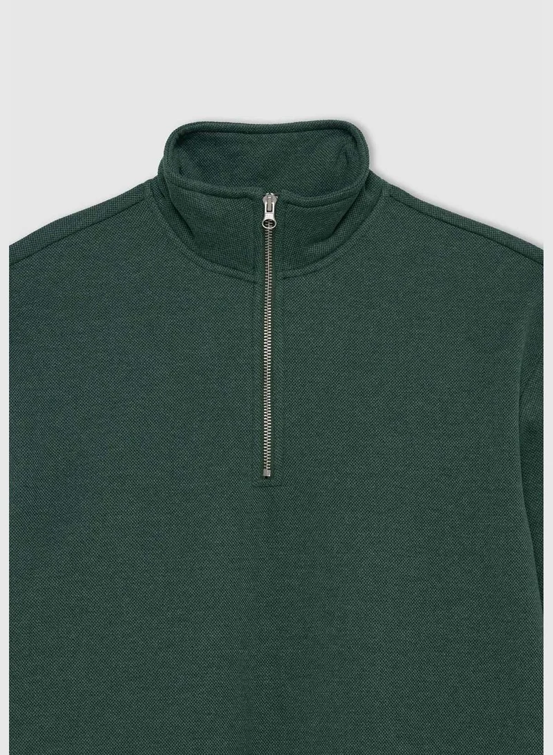 DeFacto Man Comfort Fit Knitted Sweat Shirt
