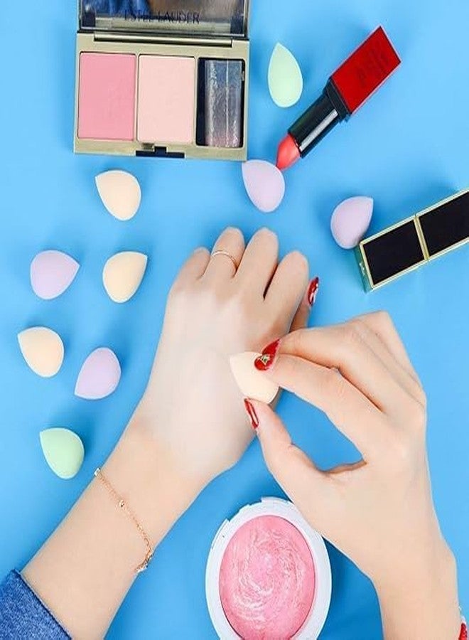 pop colours إسفنجة بيوتي بلندر صغيرة بألوان زاهية | إسفنجة دمج بيضاوية الشكل | إسفنجة تجميل بليند-تيود | مناسبة للبشرة الحساسة | إسفنجة خالية من اللاتكس | سهلة التنظيف والصيانة | 3 قطع - Image 5