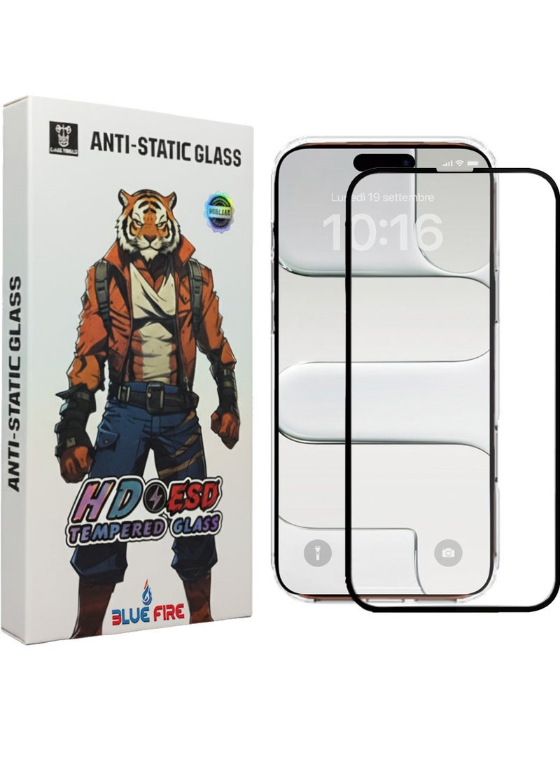 BlueFire iPhone 17 Air Screen Protector, 9H Military-Grade Shockproof Tempered Glass, Ultra HD 8K Clear, Anti-Fingerprint, Anti-Static, Scratch Resistant, Easy Installation Frame, Bubble-Free - Image 1