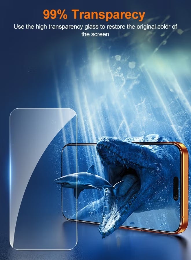 BlueFire iPhone 17 Air Screen Protector, 9H Military-Grade Shockproof Tempered Glass, Ultra HD 8K Clear, Anti-Fingerprint, Anti-Static, Scratch Resistant, Easy Installation Frame, Bubble-Free - Image 4