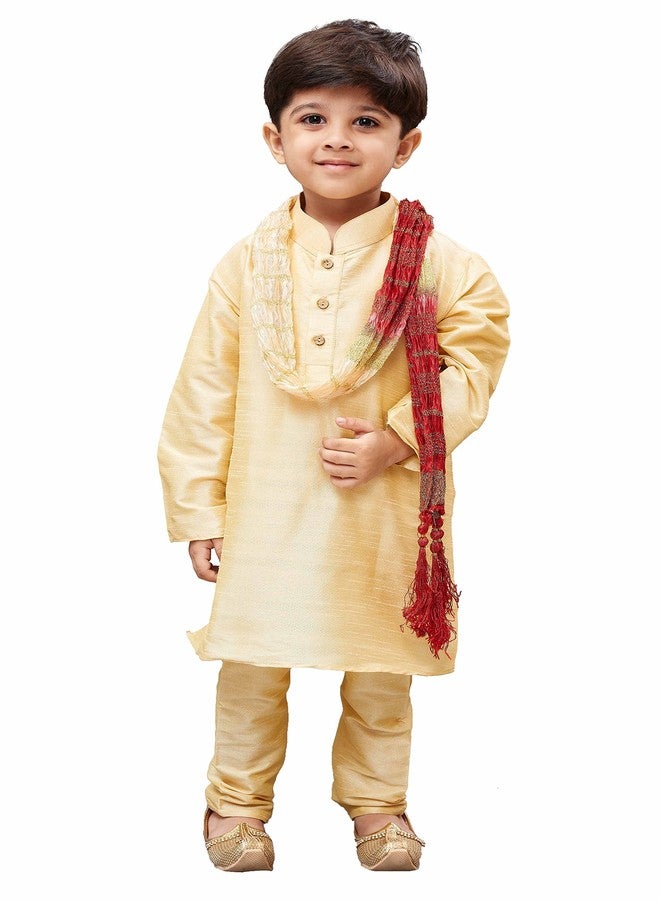 JBN Creation Boys Cotton Silk Kurta and Pyjama Set(VASBKP022new_32) - Image 1