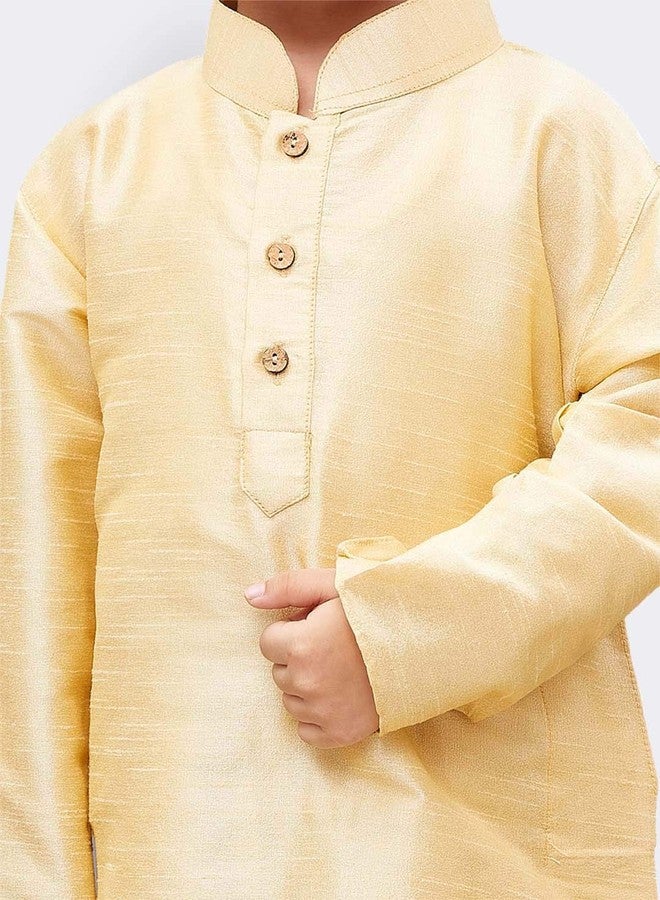 JBN Creation Boys Cotton Silk Kurta and Pyjama Set(VASBKP022new_32) - Image 2