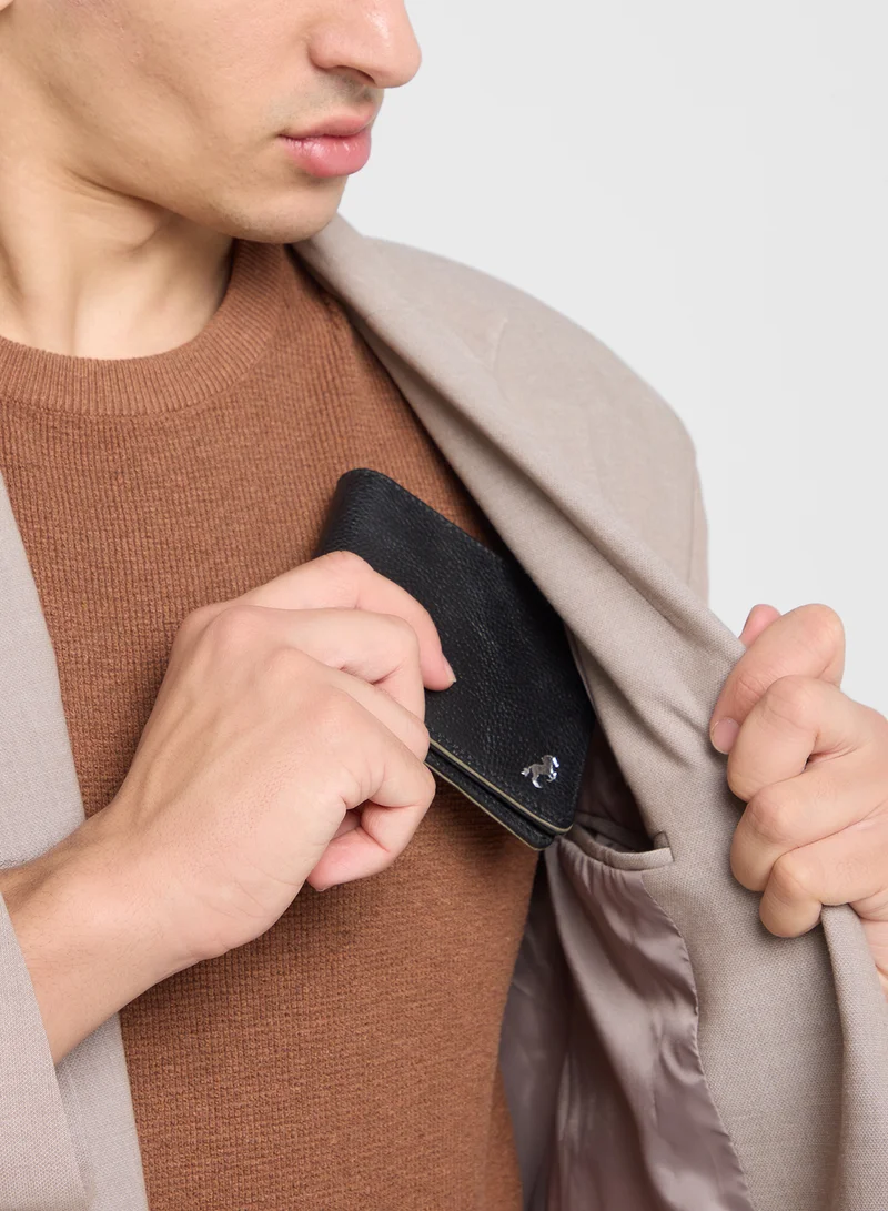 روبرت وود Genuine Leather Two Tone Bi-Fold Wallet