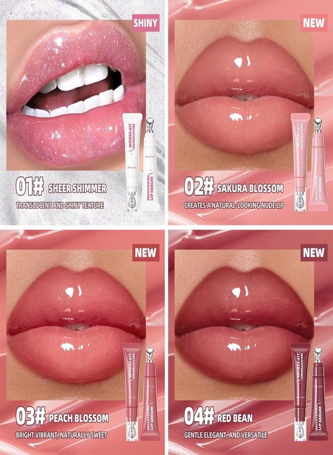DENESTUP Hydrating Lip Gloss Lip Jam Set, Tinted Lip Gloss Plumping Glossy Jelly Liquid Lipstick Glitter Lipgloss High Shine Lipgloss for Women (4 Colors Set) - Image 3