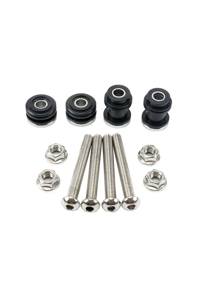 Black Motorcycle Detachable Sissy Bar Backrest Screws Hardware Kit For Harley Sportster XL 883 1200 2004 UP - Image 5