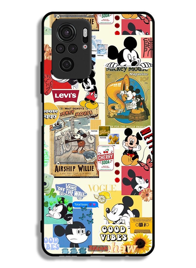 Tolwak Xiaomi Redmi Note 10 4G Protective Case Cover Chose Happy And Stickers - Image 2