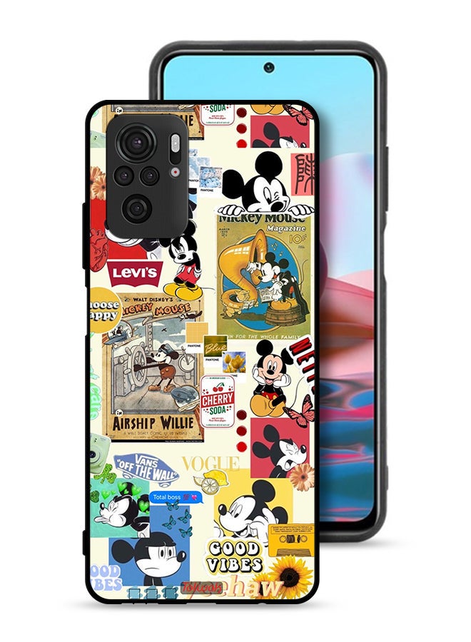 Tolwak Xiaomi Redmi Note 10 4G Protective Case Cover Chose Happy And Stickers - Image 1