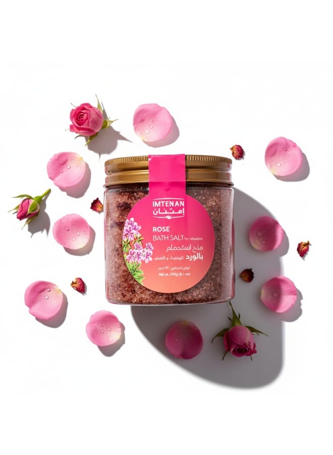 imtenan Rose Bath salt 230 gm - Image 2