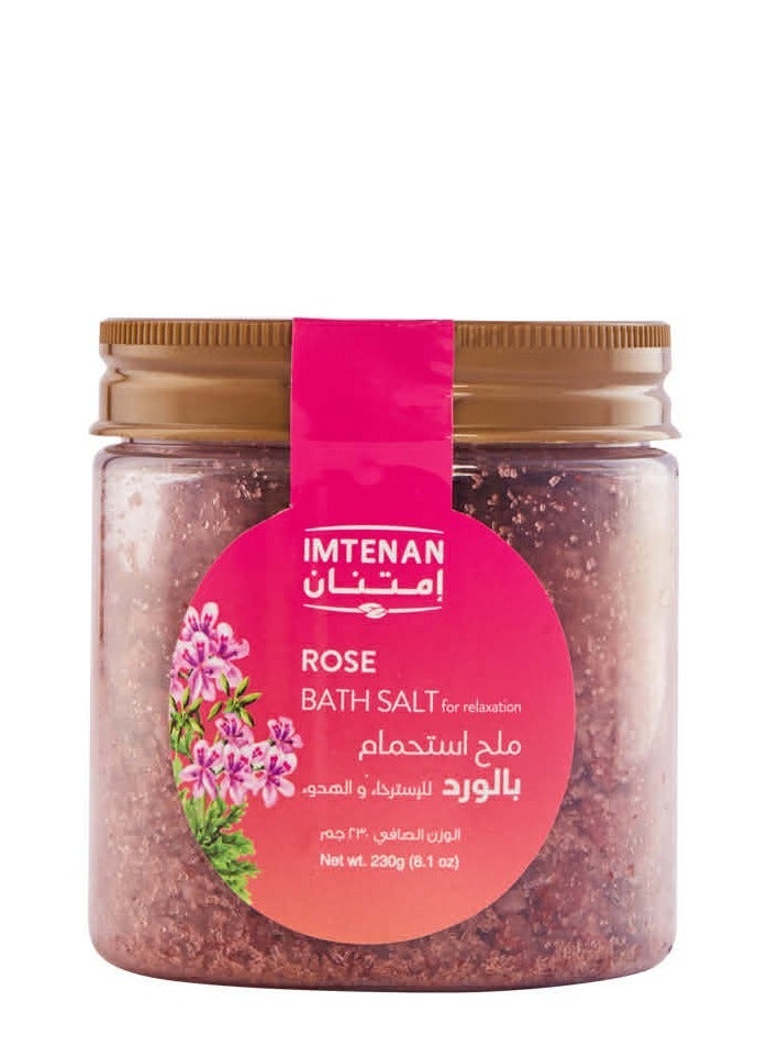 Imtenan Rose Bath Salt - 230g - Image 1
