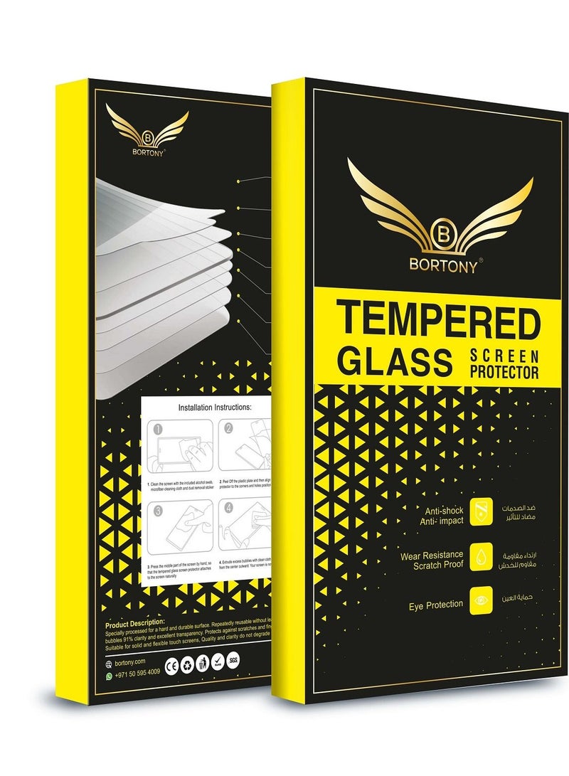 BORTONY 9D Tempered Glass Screen Protector For Huawei Nova 7i Black/Clear - Image 3