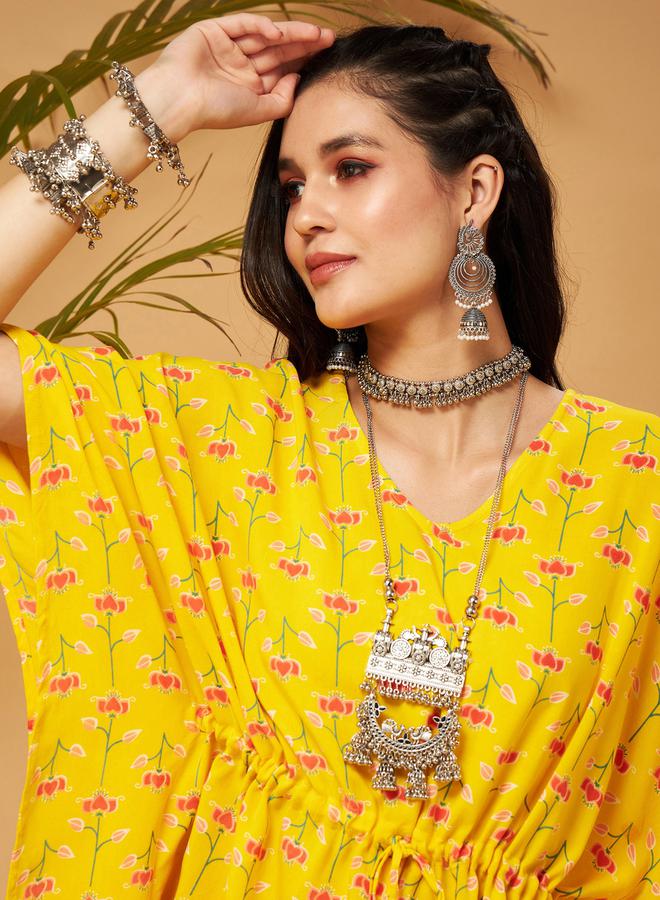 ساسافراس بلوزة بطبعة زهور مع خصر مزموم - Image 4