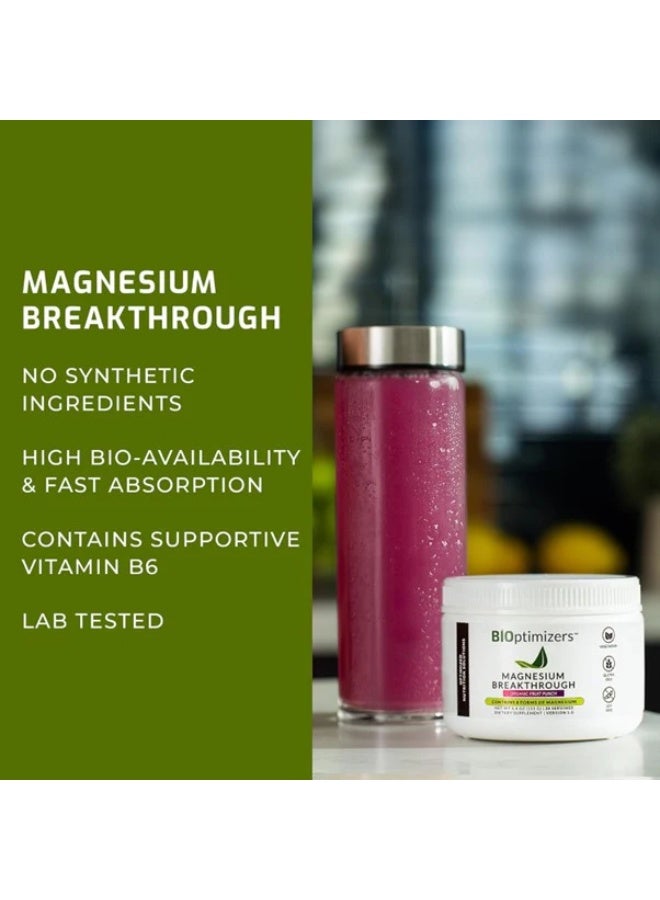 BiOptimizers Magnesium Breakthrough Drink 30 Fruit Punch - Image 4